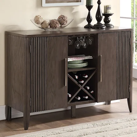 Dining Side Board with Built In Wine Bottle Storage